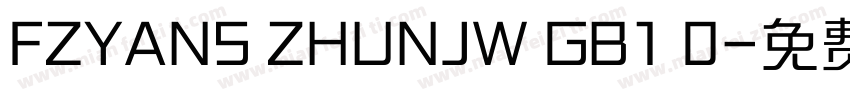 FZYANS ZHUNJW GB1 0字体转换